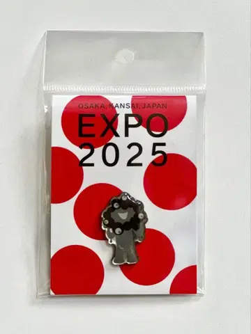 오사카 간사이 만박 EXPO 2025 블랙 미야쿠미야쿠 핀 배지