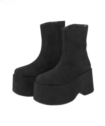 GRL 스웨이드 통굽 부츠 23cm