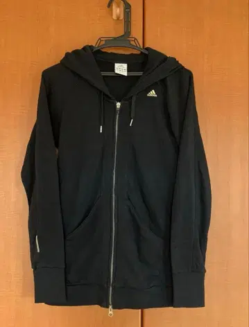 adidas 블랙 풀 지퍼 후디와 팬츠 세트