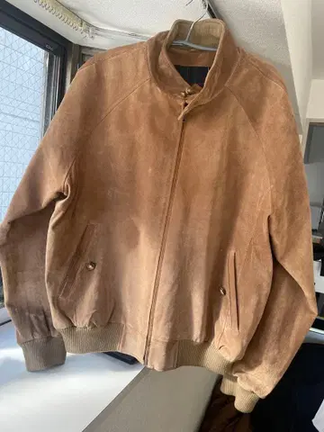 브라운 스웨이드 자켓