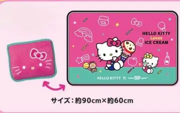 미개봉 새상품 서티원 헬로키티 수납 포켓 포함 담요