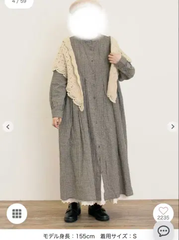 사만사 모스모스 [ Cross x Linen ] 턱 원피스