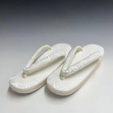 미사용 새상품 코반형 칠보 패턴 조리 M/L 사이즈 선택 가능 화이트