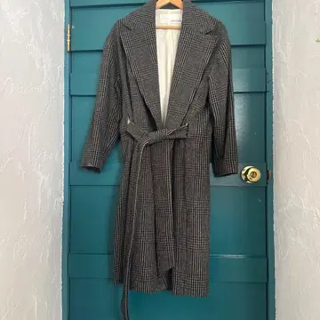 Whim Gazette 체크 무늬 롱 코트