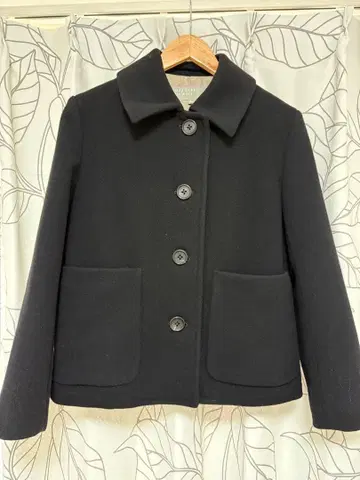 MARGARET HOWELL 블랙 울 코트