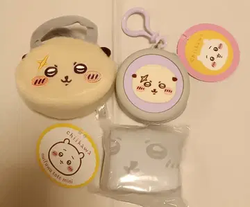 치이카와 컬러풀 토트 2 만마루 미니 실리콘 파우치 외 1점