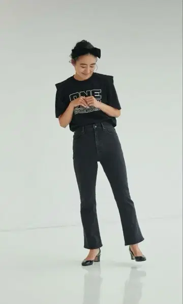 yanuk 야누크 데님 팬츠 카네코 아야 콜라보 slimfit