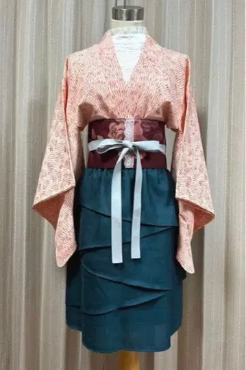 와양절충 코디 겉옷 리버서블 새시 벨트 빈티지 원단 3종 세트 034