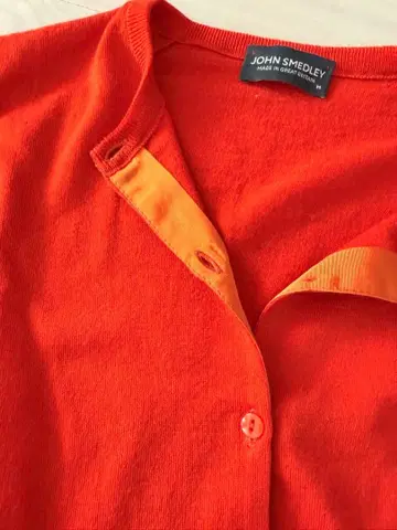 JOHN SMEDLEY 오렌지 가디건 M