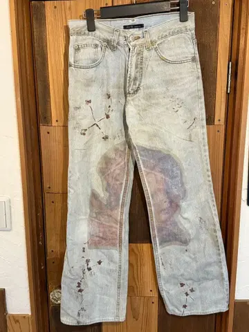 AYS 데미지 가공 여성용 청바지 이탈리아제