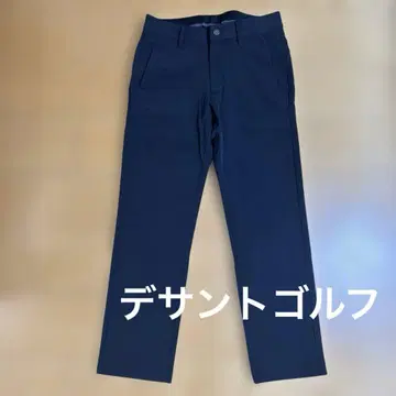 데상트 블랙 팬츠