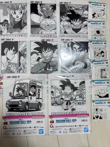 제일복권 드래곤볼 G상 클리어 파일 I상 시계 부품 스티커 묶음 판매