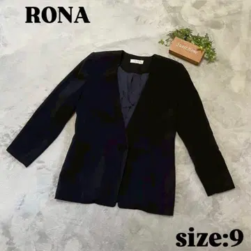 [ RONA ] 로나 (9) 노카라 자켓 블랙