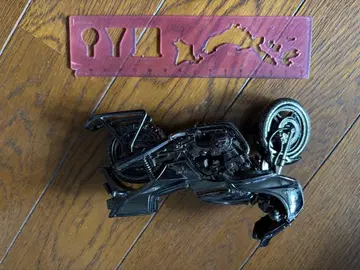 바이크 모델 블랙 약 15cm 플라스틱제