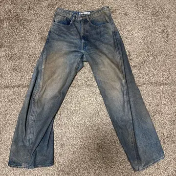 NVRFRGT 3D Twisted Wide Leg Jeans