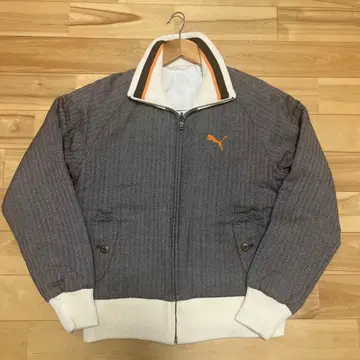 새상품급 PUMA 푸마 리버서블 자켓 퀼팅 울 트위드 y2k