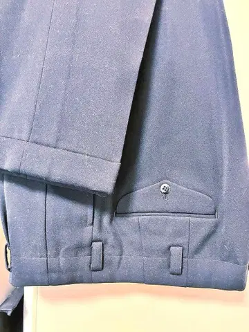 50s 슬랙스 블랙 로카빌리 투 턱 버튼 플라이