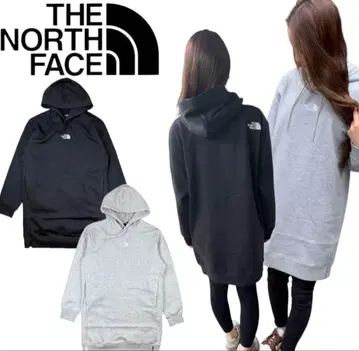 THE NORTH FACE 후드 부착 후드티 롱 슬림 효과 있음.