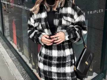 diante 체크 무늬 스커트