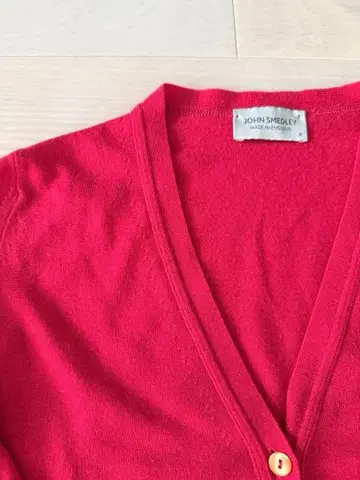 JOHN SMEDLEY 핑크 가디건 긴팔