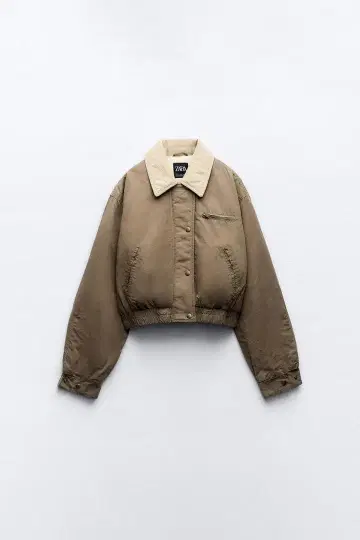 ZARA 봄버 자켓 브라운