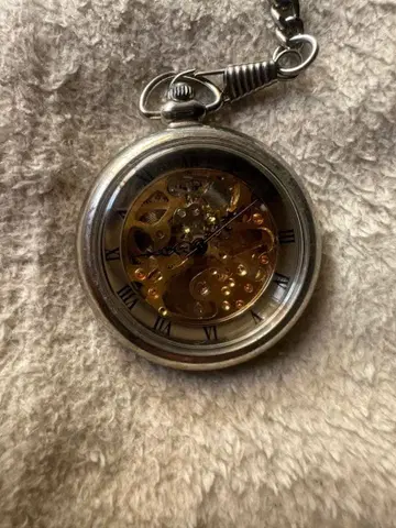 회중시계 기계식 수동 와인딩 스켈레톤