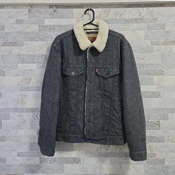 리바이스 보아 카라 부착 데님 자켓 S