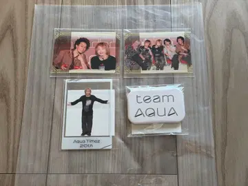 Aqua Timez 온라인 복권 캔뱃지 클리어 카드 세트
