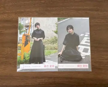 후지요시 카린 브로마이드 드론 선회 중 MV 의상 하단 앉은 모습