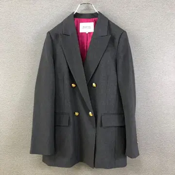 Arpege story W단추 테일러드 자켓 1 차콜 그레이