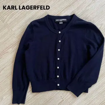 KARL LAGERFELD 칼 라거펠트 가디건 네이비
