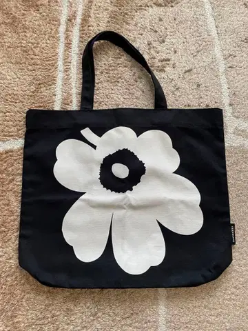 [ 미사용 ] marimekko 블랙 우니코 토트백