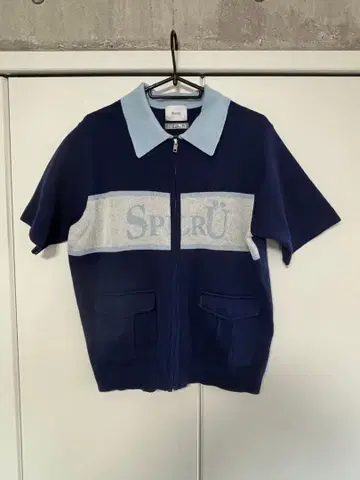 BlessU SPLR 네이비 피케 셔츠