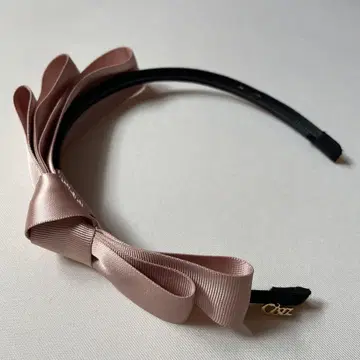 complex biz 리본 포함 살몬 핑크 머리띠