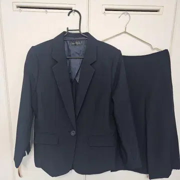 애드 루즈 네이비 스커트 수트 13호 취업 정장