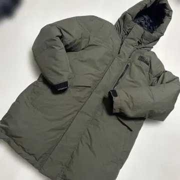 퍼스트 다운 하프 코트 카키 다운 자켓 L