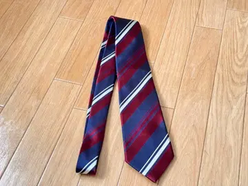 NEWYORKER 스트라이프 넥타이 네이비/와인 레드