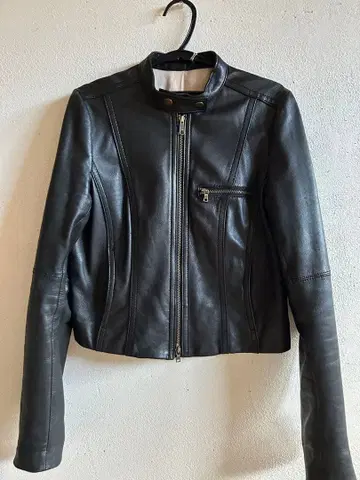 블랙 가죽 자켓