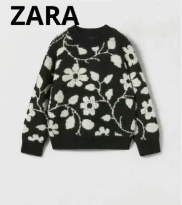 ZARA 완판템 자카드 니트 스웨터