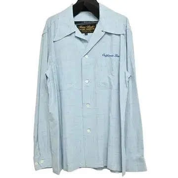 캘리포니아 라인 오픈 카라 셔츠 긴팔 셔츠 색스색 38M 사이즈