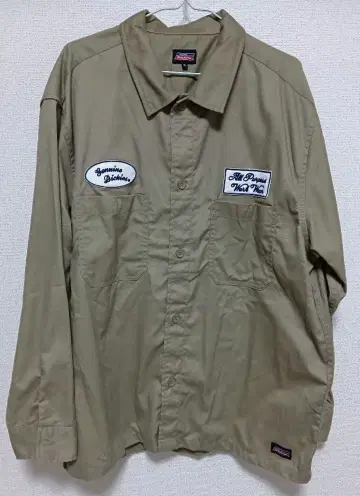 Dickies 워크 셔츠 베이지 3L