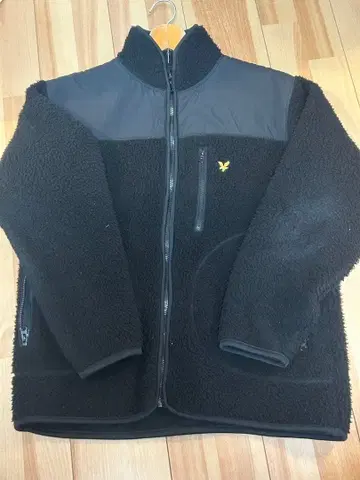 블랙 플리스 보아 자켓