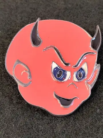 80s 빈티지 핫 스태프 더 리틀 데빌 벨트 버클