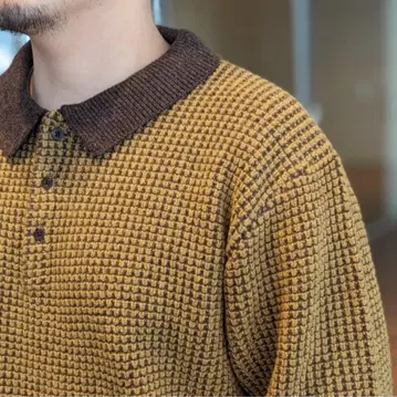 BEAMS PLUS / 7 게이지 크로셰 라이크 피케 셔츠