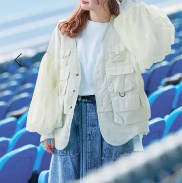 새상품 니코앤드 인기 스태프 프로듀스 튤 절개 풀오버