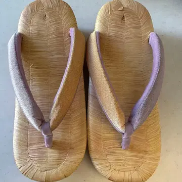 다다미 조리 연보라색 하나오 베이지색 바닥