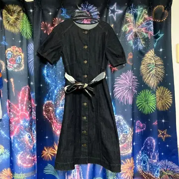 블루 라벨 데님 원피스