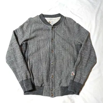 FELCO 맨투맨 자켓 16oz 스냅 버튼 파일 안감 그레이