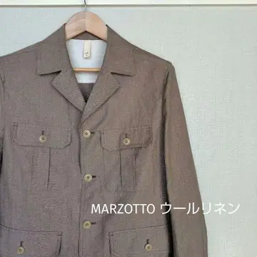 MARZOTTO 사파리 자켓 린넨 울 샴브레이