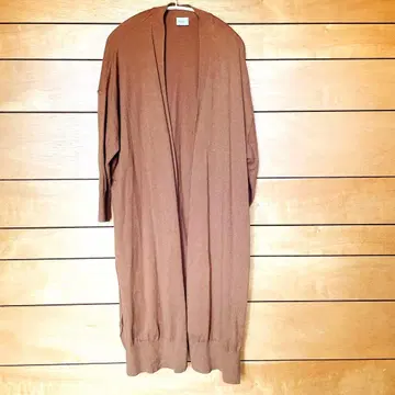 롱 가디건 슬릿 포함